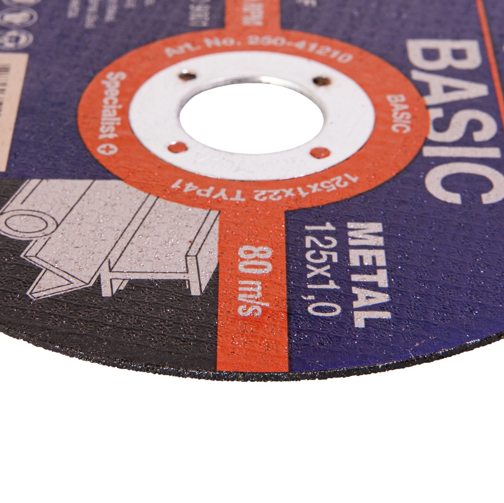 Met.pj. diskas BASIC 125x1x22 mm
