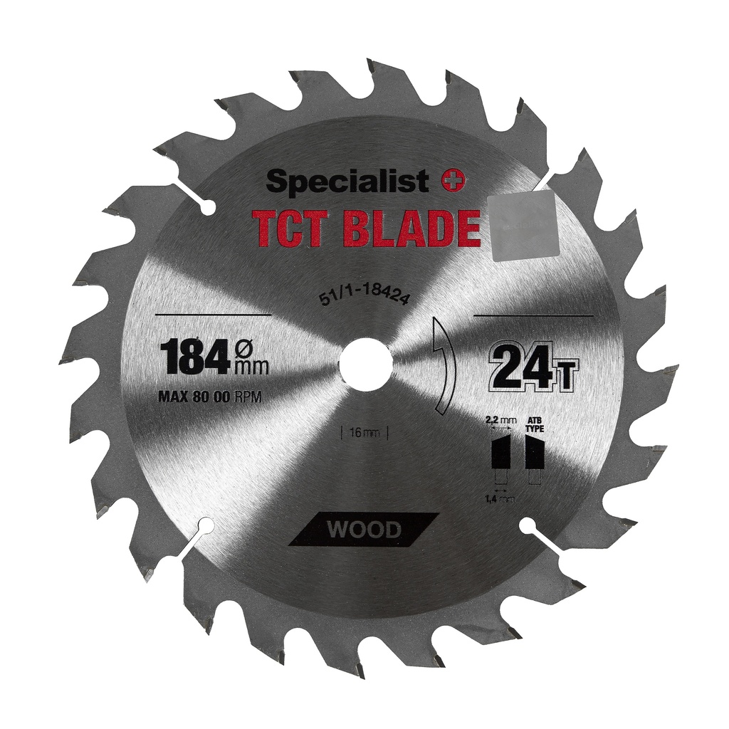 SPECIALIST+ pjovimo diskas, 184x24Tx16 mm