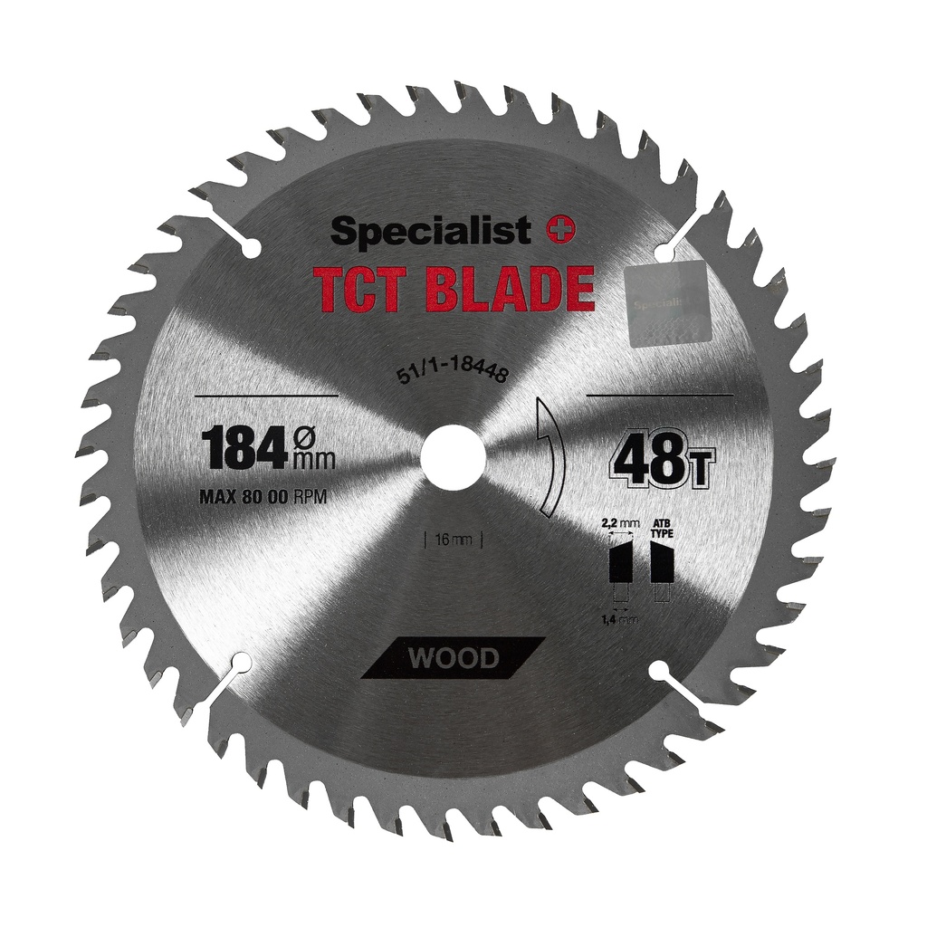SPECIALIST+ pjovimo diskas, 184x48Tx16 mm