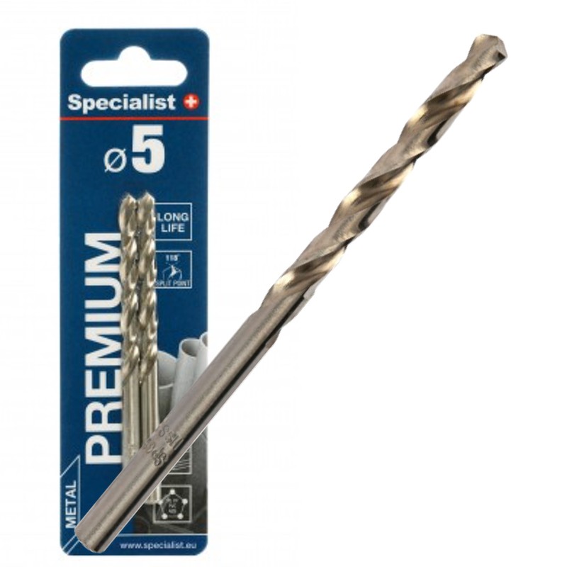 Specialist+ Premium drill bit 5.0mm 2pcs