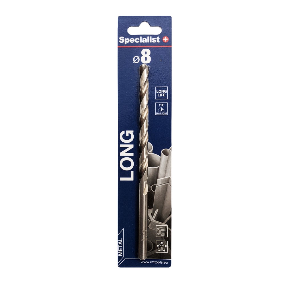 Long drill bit DIN 340 8.0 105/160 1pcs
