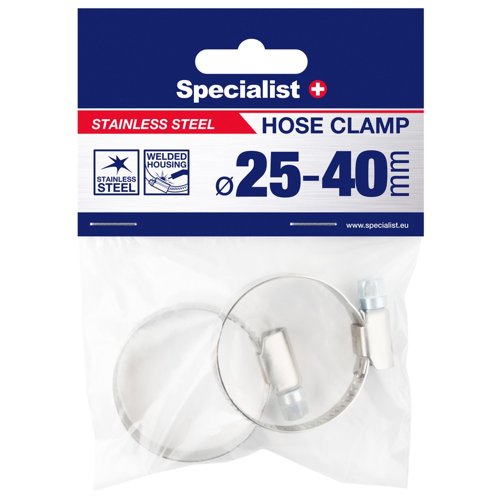 Hose clamp 25-40mm 2pc
