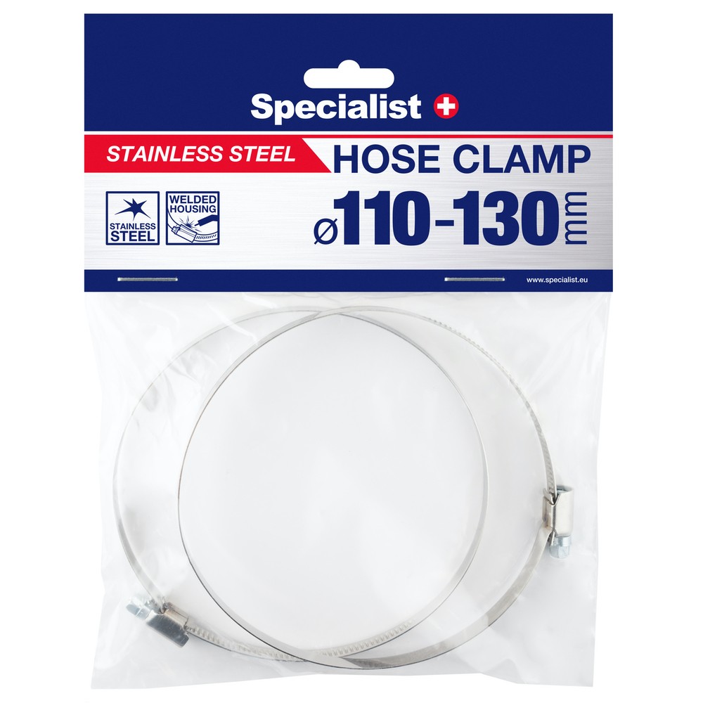 Hose clamp 110-130mm 2pc