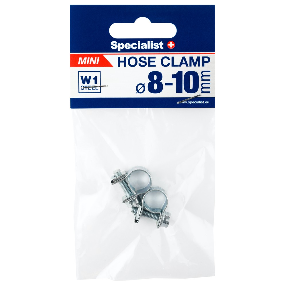 Mini hose clamp 8-10 mm 2 pcs
