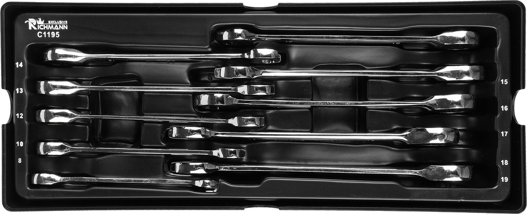 Combination allen keys 8-19mm, in trolley case
