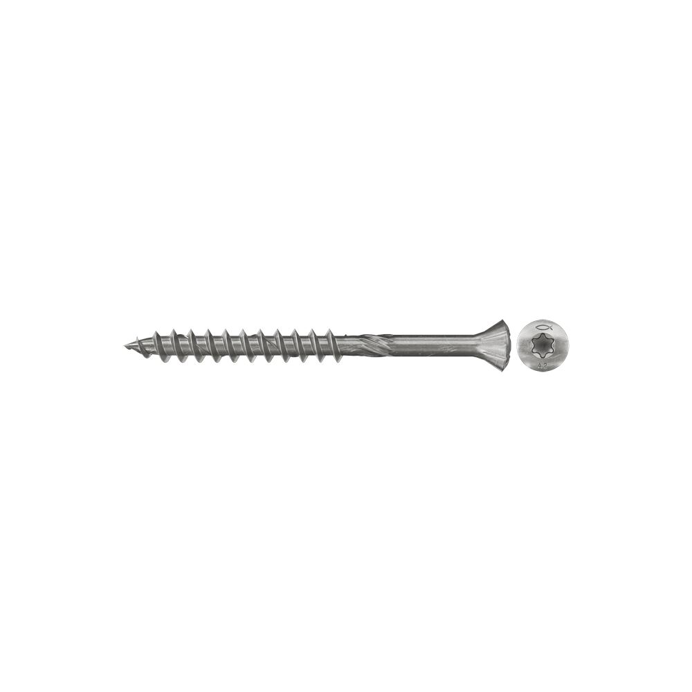 Wooden facade screw 4.5 x 50 CSK head TX A2 300 pcs.