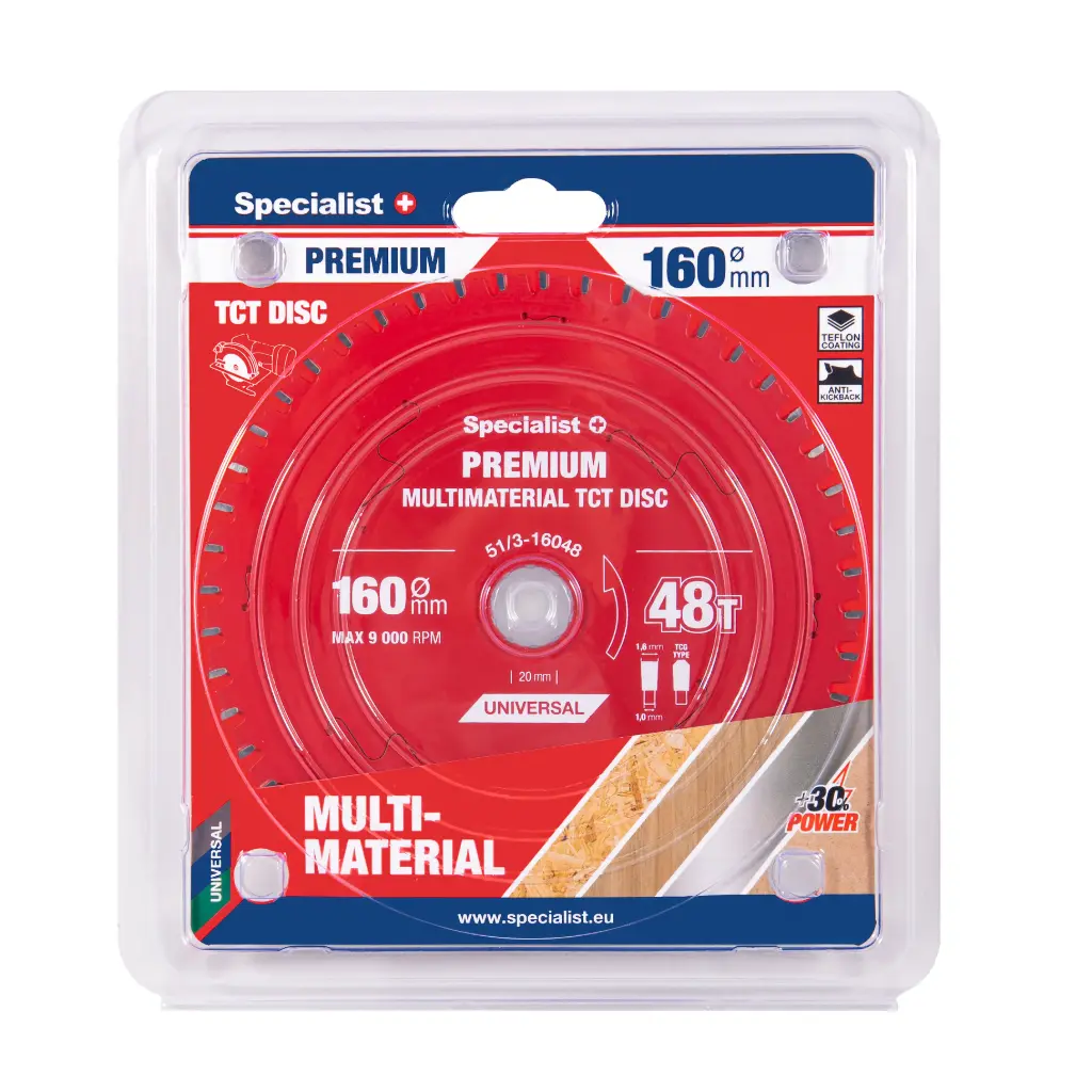 Cutting disc 160x48Tx20mm, Multimaterial PREMIUM, SPECIALIST+