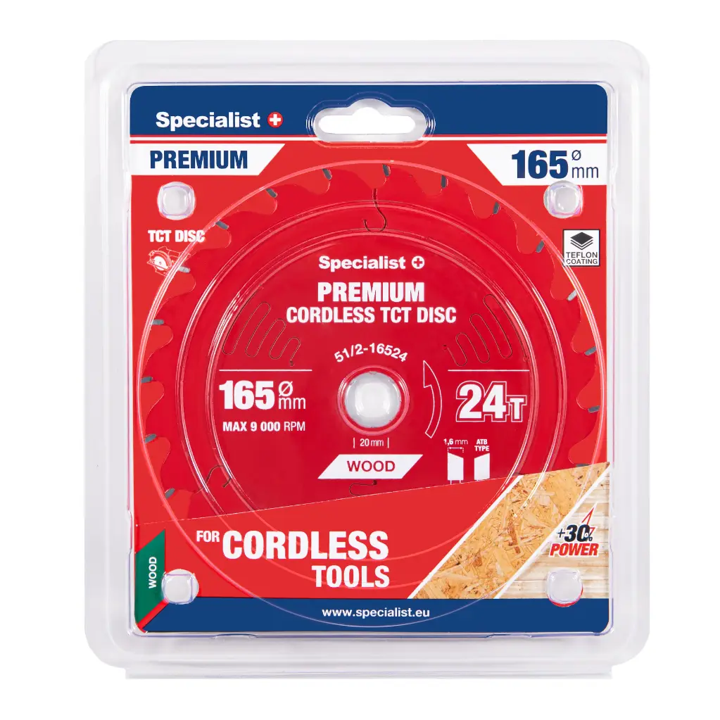 Cutting disc 165x24Tx20mm, Cordless PREMIUM, SPECIALIST+