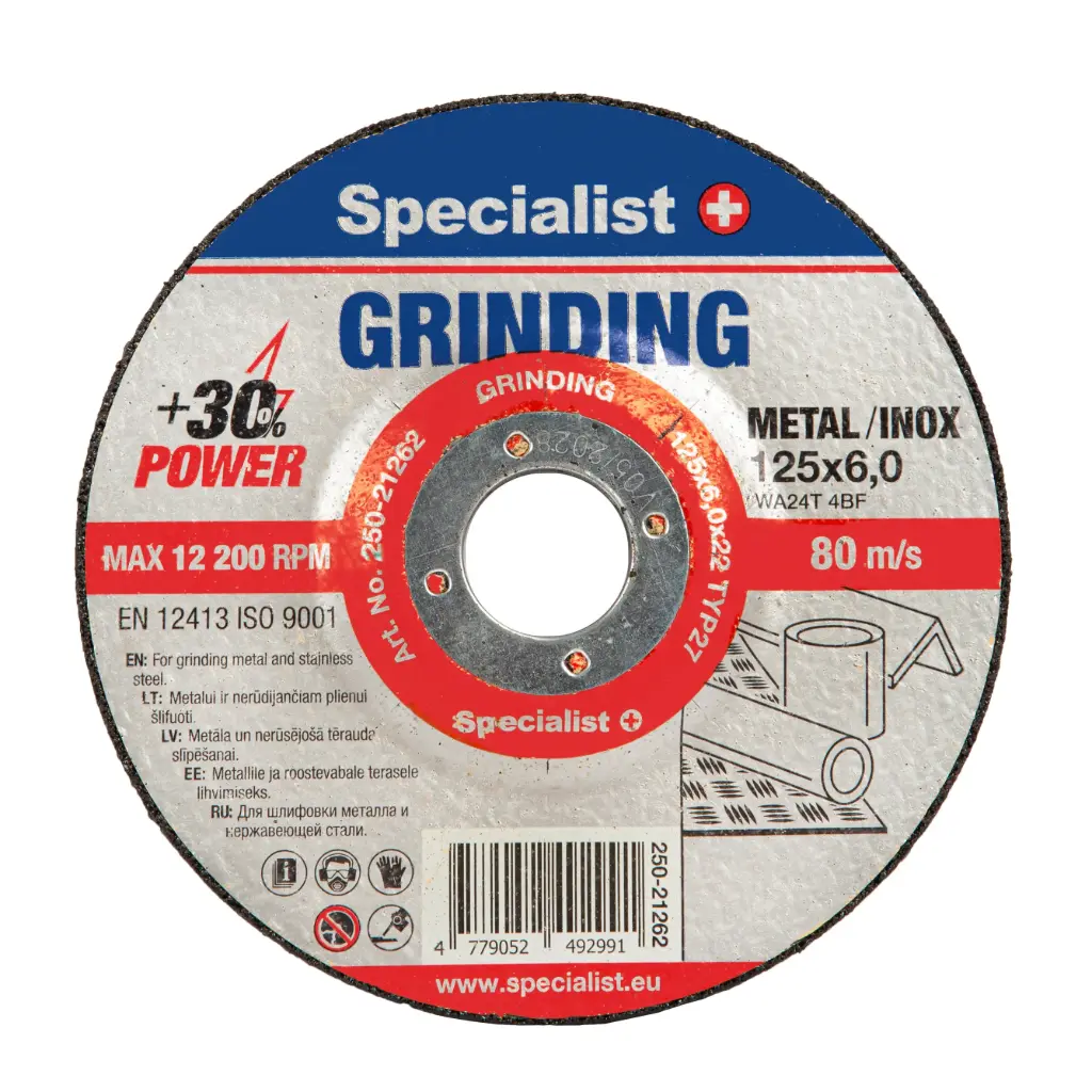SPECIALIST+ GRINDING disc, 125x6x22 mm