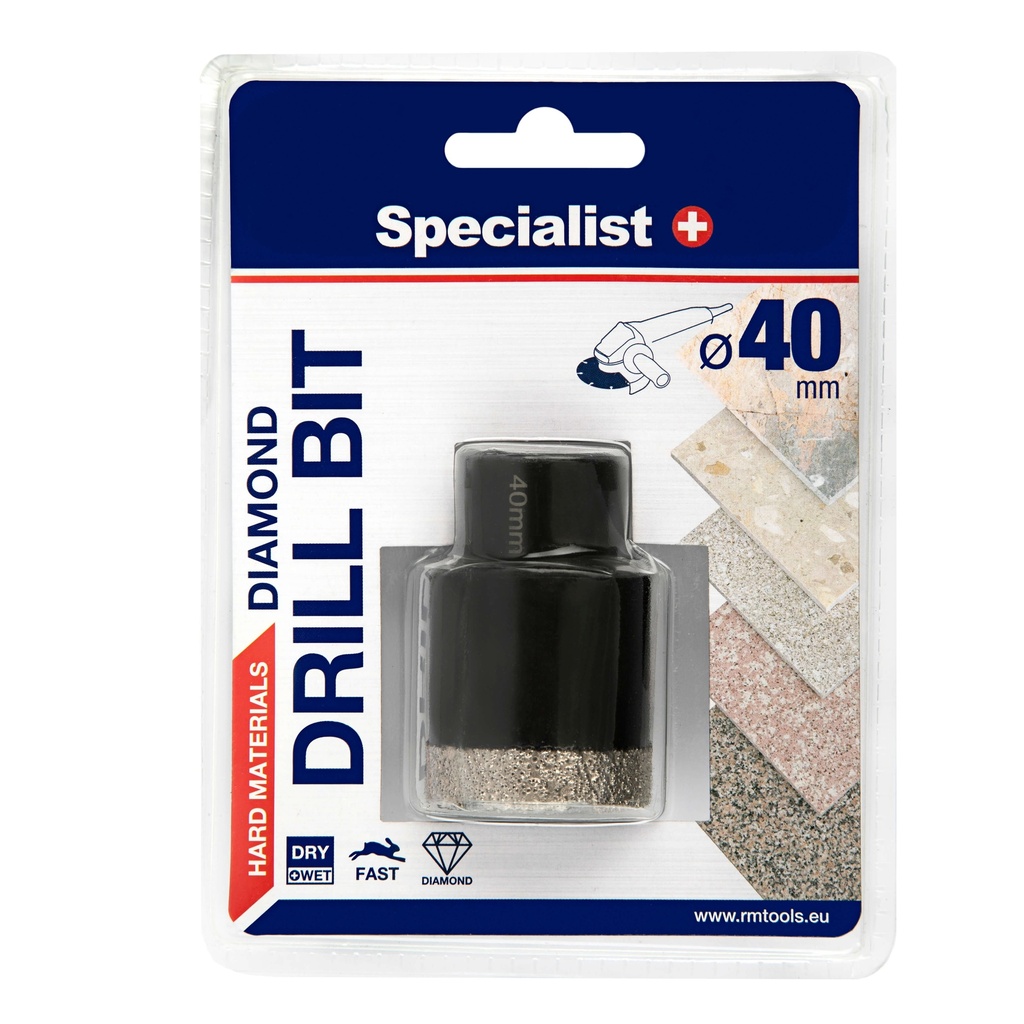 Diamond drill bit D40 M14