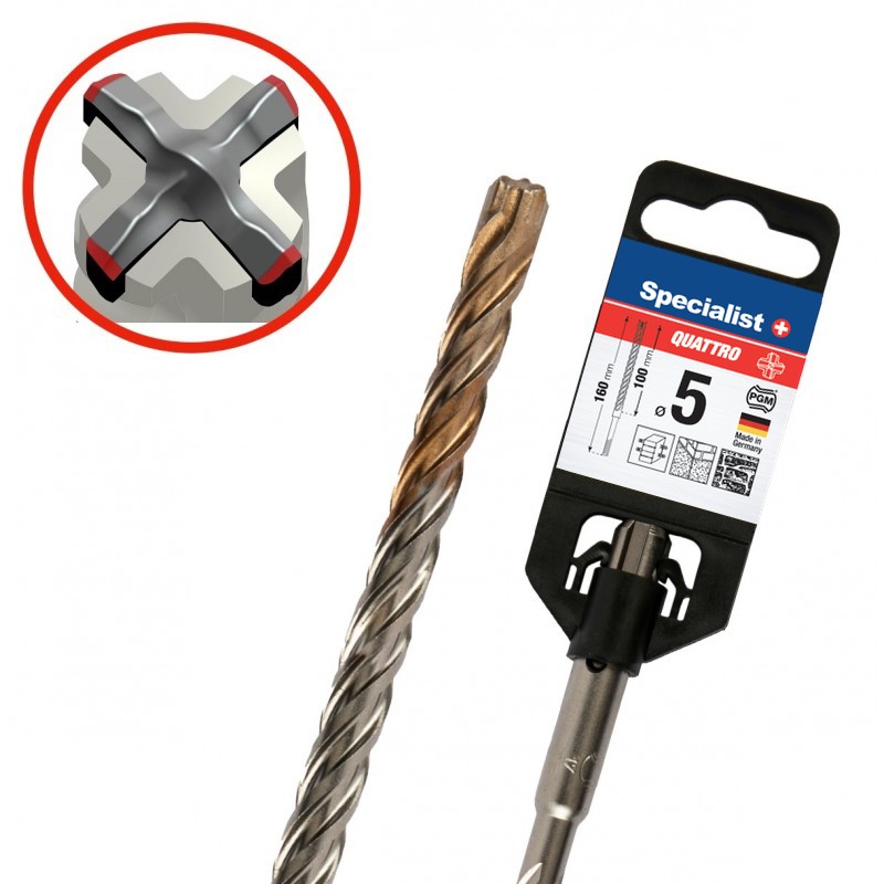 SPECIALIST+ hammer drill QUATTRO, 5/100 x 160 mm