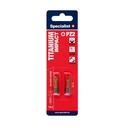 SPECIALIST+ screwdriver bit TITAN, PZ2, 2 pcs