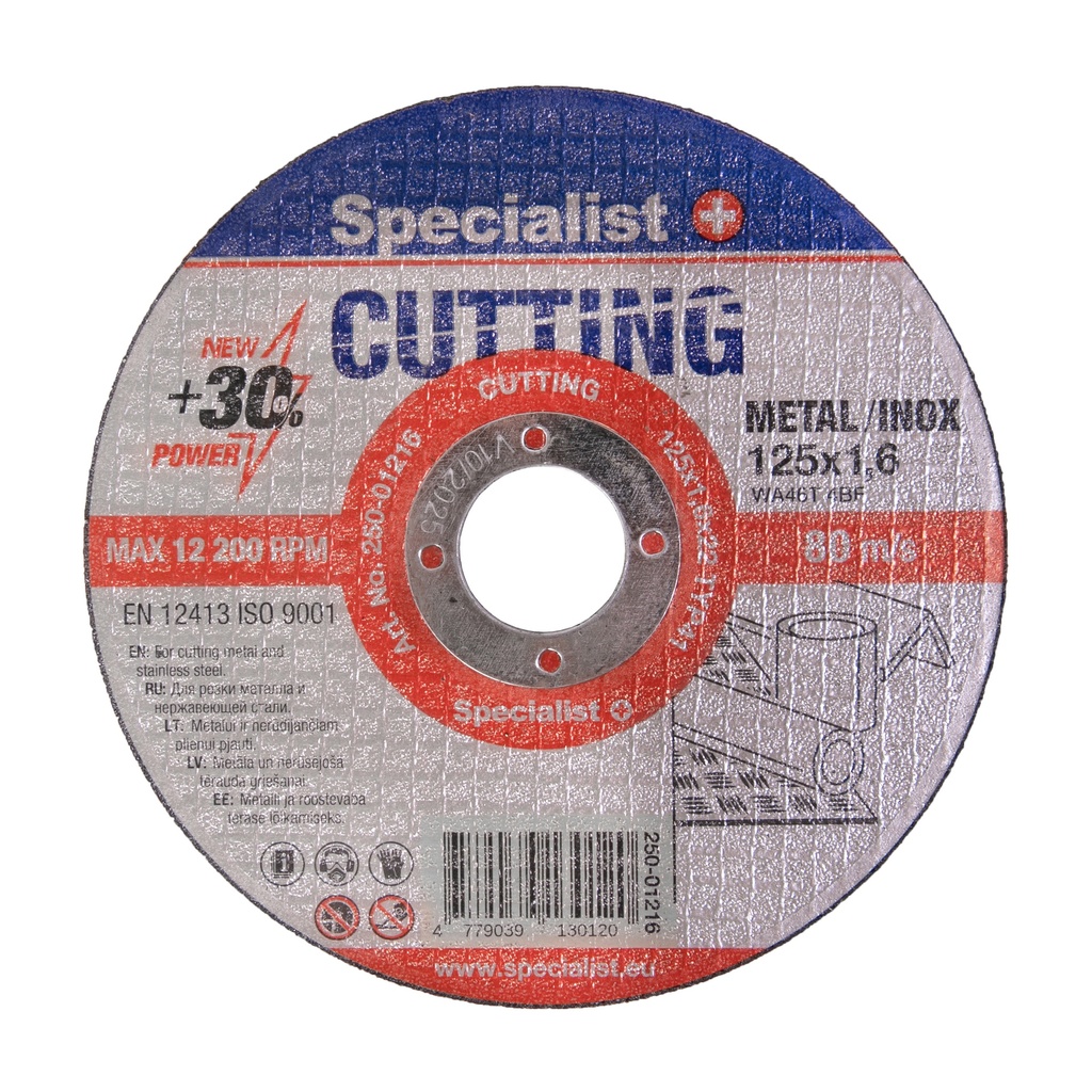 Metal cutting disc 125x1,6x22