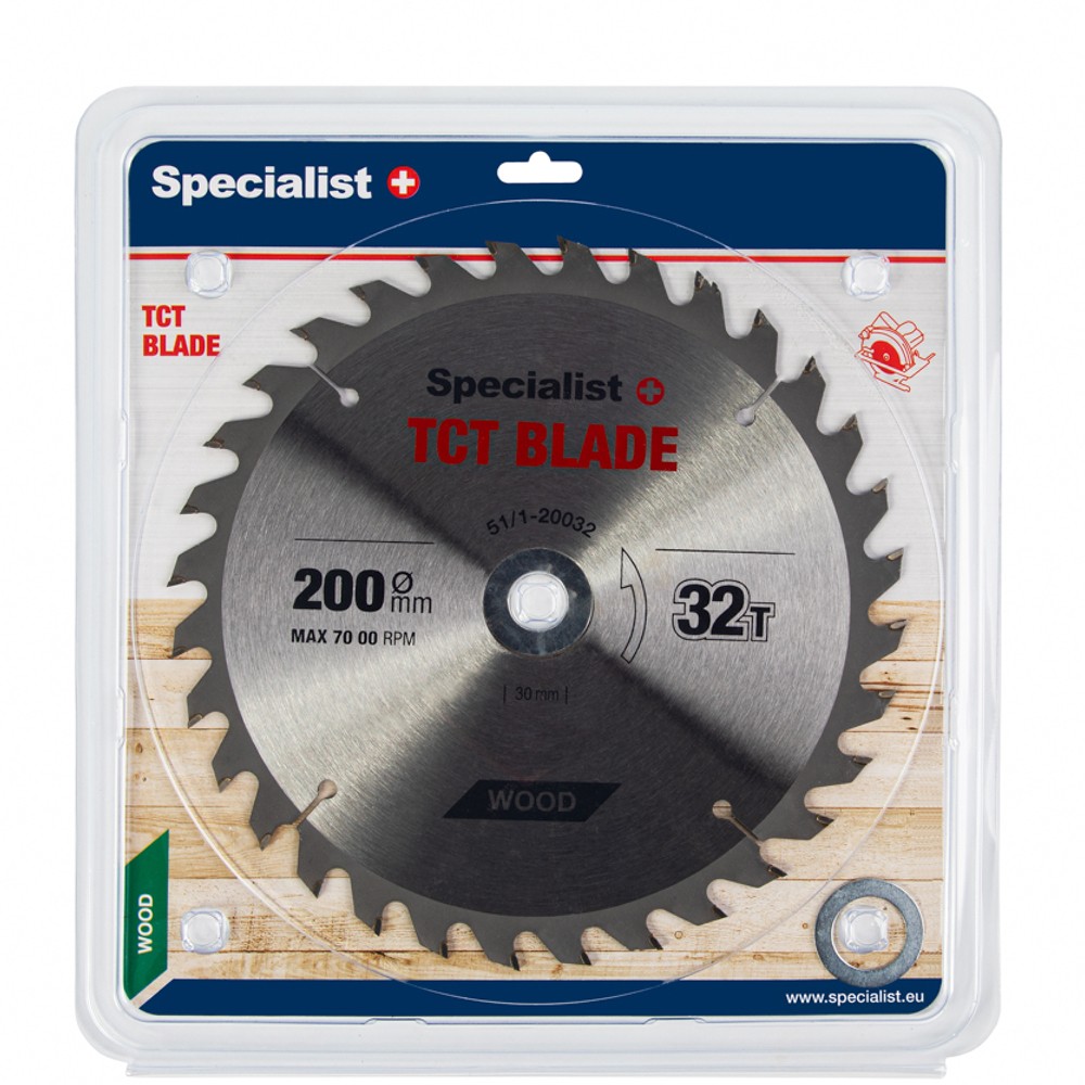 [51/1-20032] SPECIALIST+ TCT blade, 200x32Tx30/20/16 mm