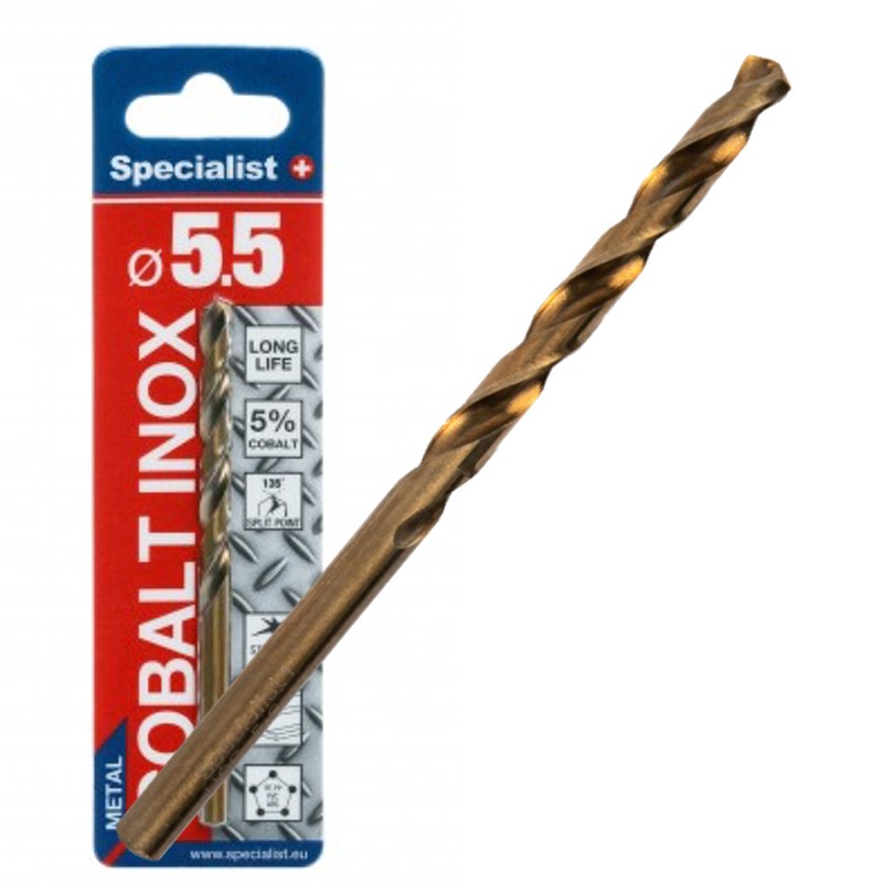 [64/2-0055] SPECIALIST+ metal drill bit COBALT, 5.5 mm