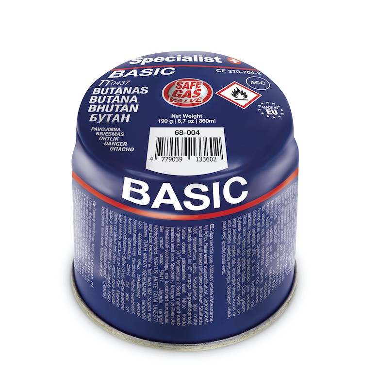 [68-004] SPECIALIST+ butane gas cartridge BASIC, 190 g