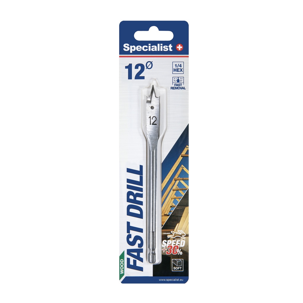 [69/1-120] SPECIALIST+ flat drill bit, 12 mm