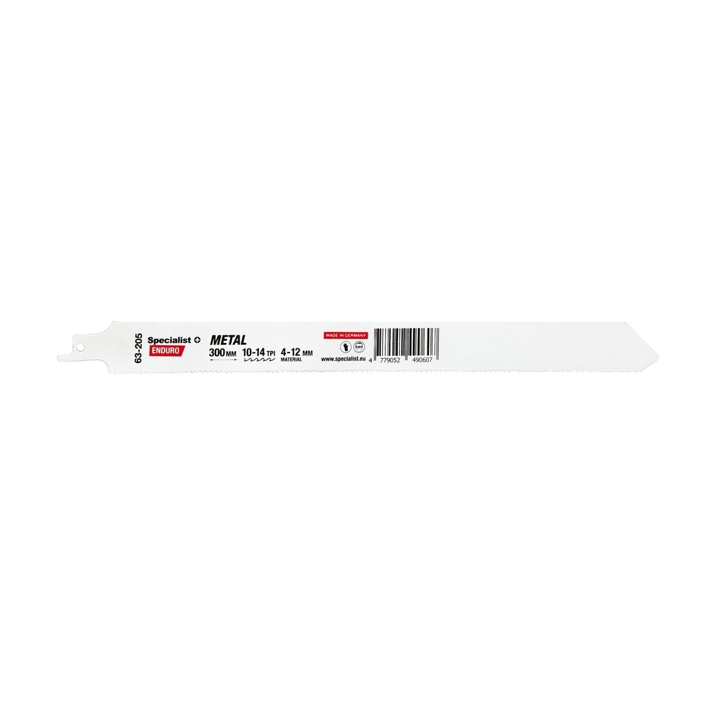 [63-205] SPECIALIST+ metal reciprocating saw blade BI-METAL, 300 mm, 10-14 TPI