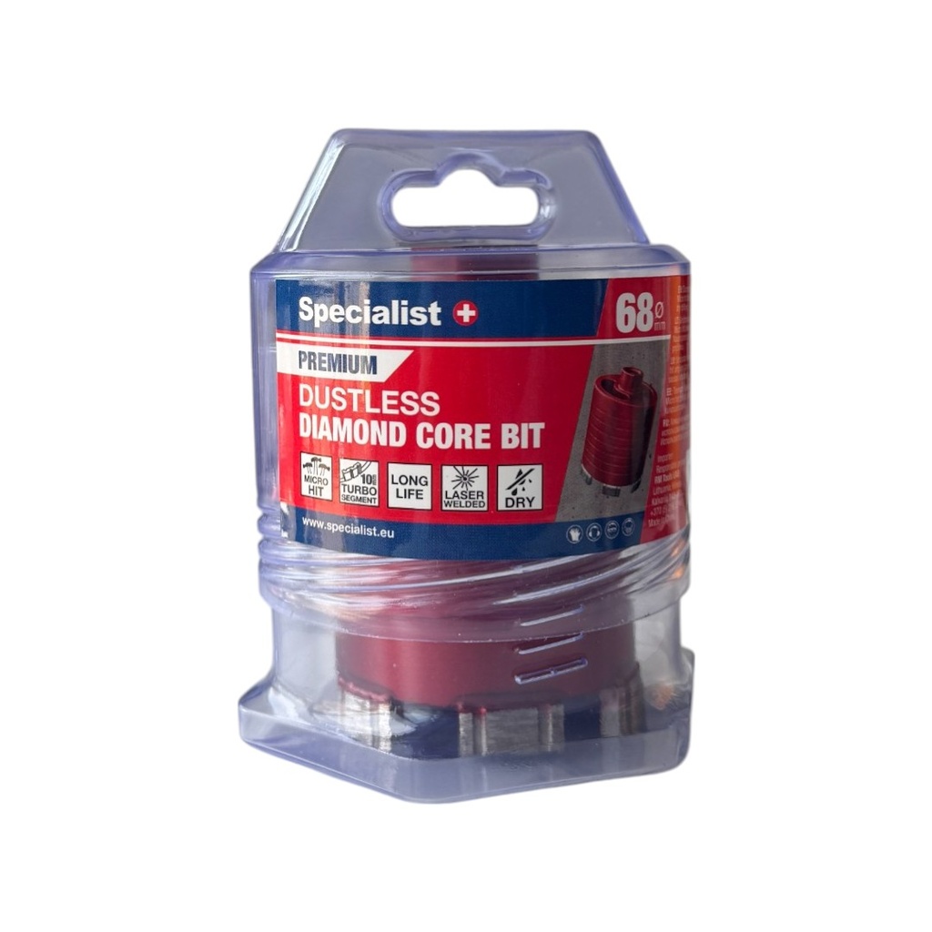 [11/2-9268] SPECIALIST+ diamond core drill bit PREMIUM, 68 mm