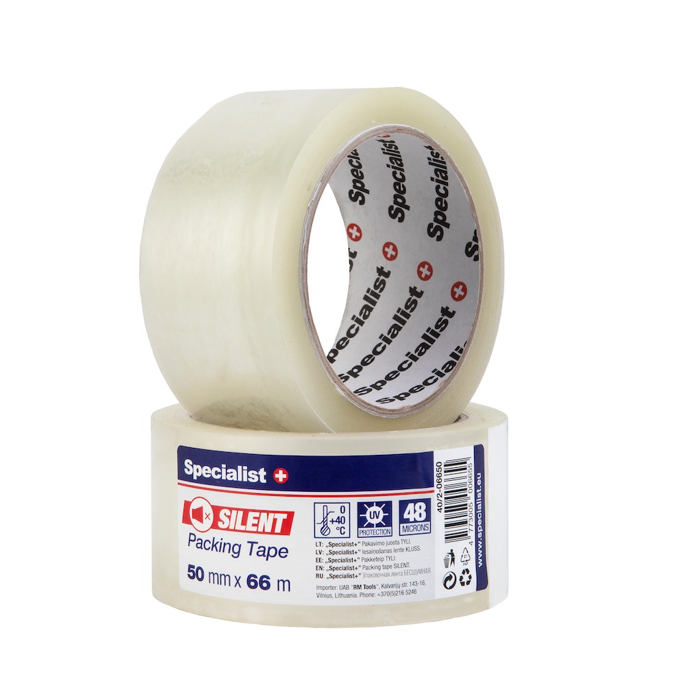 [40/2-06650] SPECIALIST+ packaging tape, 66m x 50 mm